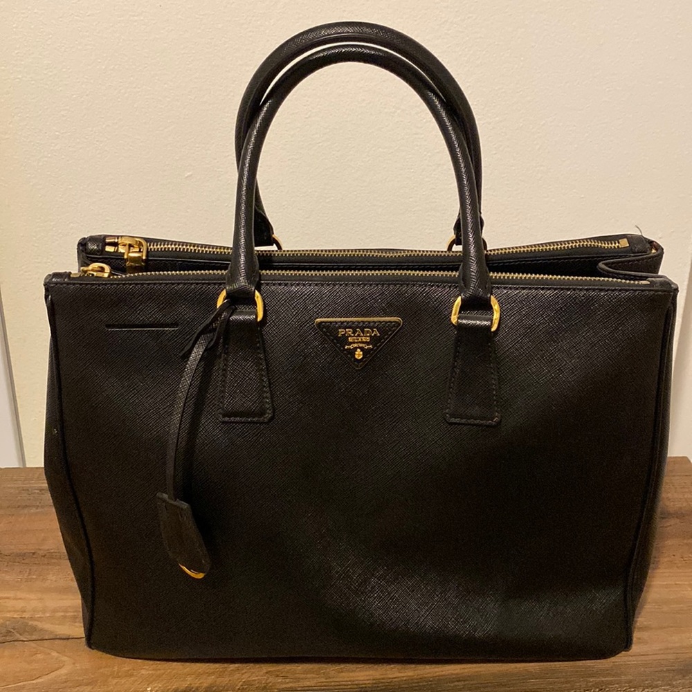 Leather Prada bag for sale.